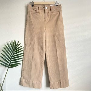 NWT. Loft Women’s high waist wide leg crop khaki pants